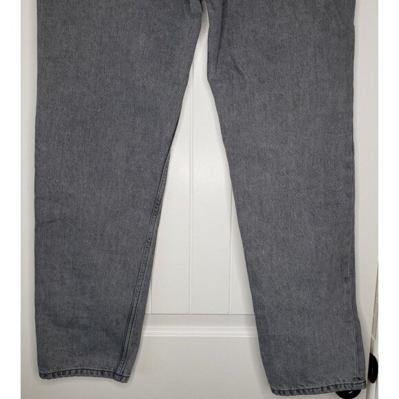 Everlane Relaxed Straight Leg Jean Womens 29 Long Gray Organic Cotton Button Fly - Picture 6 of 11